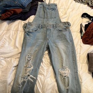 Denim overalls